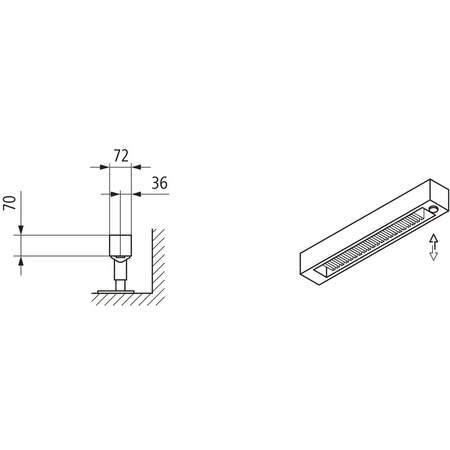 Konwektor Kermi Konvektor Typ21 BH70x72x1100mm QN384, weiß, 6bar, o. Abd, AB 14