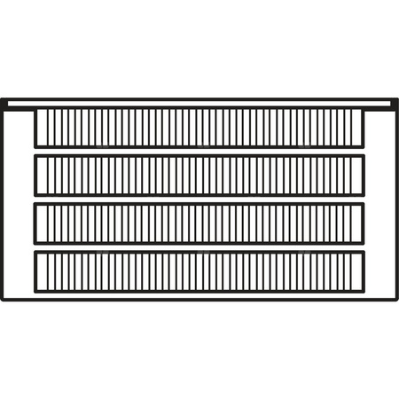 Konwektor Kermi Kon m. Str. Typ44 BH70x255x5600mm QN5225, weiß, 6bar, m. Abd, AB 12