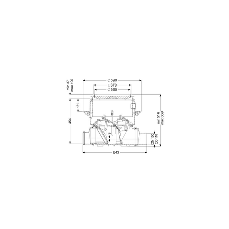 Zawór zwrotny KESSEL Staufix FKA DN 100 ev016084