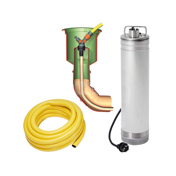 Pakiet pompy Ogród KOMFORT GARANTIA - pompa wewnętrzna zatapialna , zewnętrzny punkt poboru wody , zestaw do podlewania ogrodu , zestaw z pompą do zbiorników na deszczówkę , zestaw ogrodowy bez zbiornika