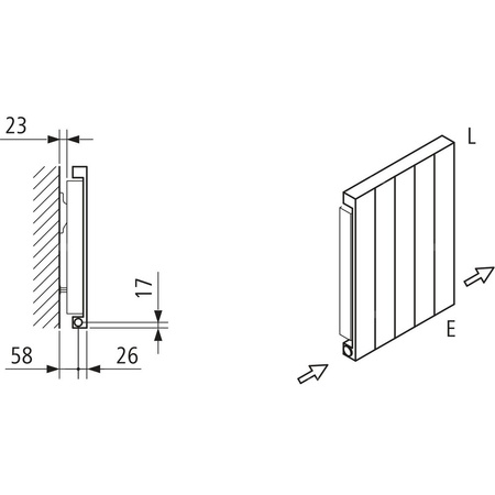 Grzejnik płytowy typ 11 KERMI HVN wym. 2000 x 770 mm, kolor biały, moc 2085 W