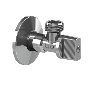 Zawór wodny ARCO A80 kątowy (pokrętło ORIGINAL) GZ 1/2'' x GZ 1/2''