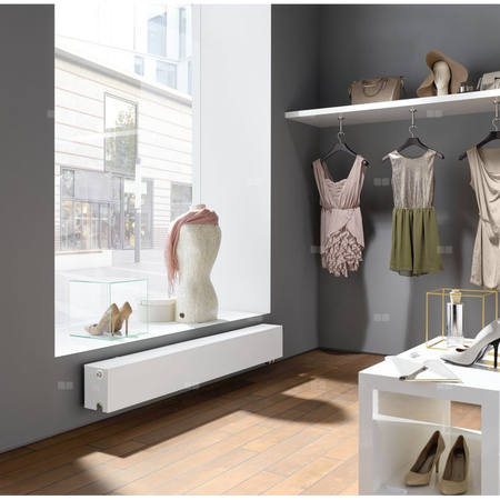 Grzejnik płytowy Kermi® Plan-V typ 33 705x157x2305 biały,10 bar, zaworowy prawy, z osłonami