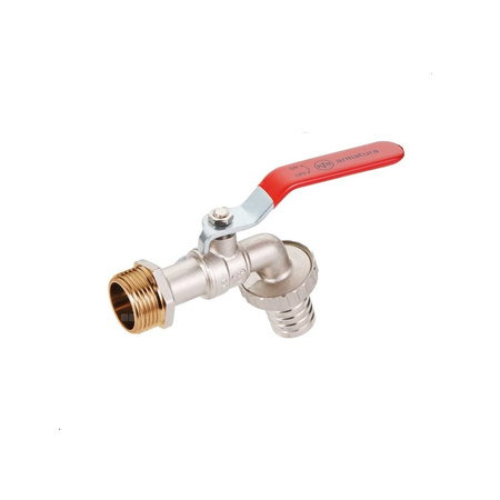 Zawór kulowy do wody czerpalny 3/4" ze złączką węża i szybkozłączką, EU