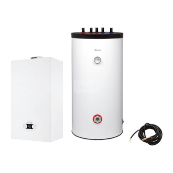 Pakiet - Kocioł gazowy jednofunkcyjny BERETTA QUADRA X 25R kondensacyjny wiszący 3.1 - 25 kW + Zasobnik c.w.uIdra TOP 120 (120L)