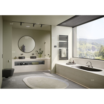 Kermi®Credo®Half®flat-E 1039x37x450 P=400W,srebro,WRS biały,lewy