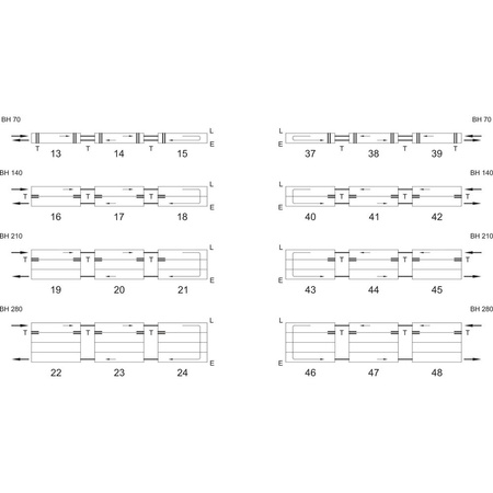 Konwektor Kermi Konvektor Typ43 BH280x194x800mm QN1507,weiß,6bar, m. Abd., AB Uni.