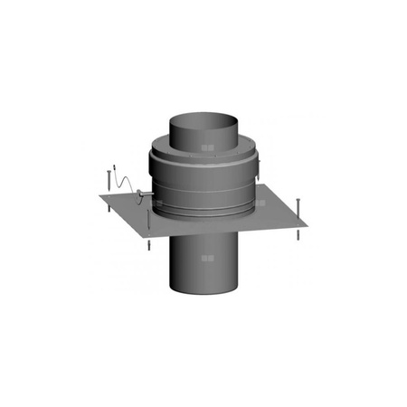Pokrycie szachtu kominowego z rurą z polpropylenu DN 200