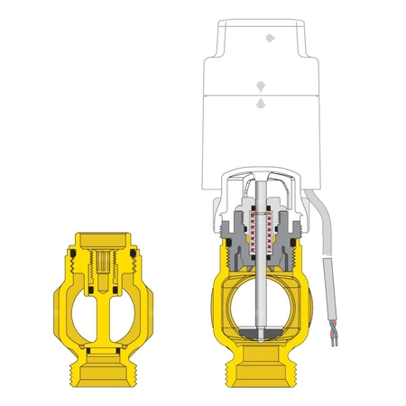 Zespół rozdzielaczy z zaworami odcinającymi i zaworami do regulacji natężenia przepływu O1" X 6 3/4"GZ