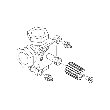 Adapter do siłowników ARM ProClick na zawory: ESBE (F, G, MG), Seltron, Somatherm, Hora, Acaso, IVAR, WIP, PAW (stara generacja), BRV, IMIT, Barberi, Valvex Controlmix, Goshe (5 Nm)