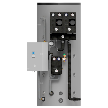 Zbiornik buforowy 1000L, z uchwytem oraz kompletem przyłączy dla zestawów hydraulicznych