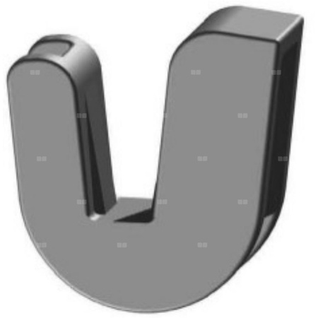 Klips dźwiękochłonny konsoli ściennychRAL9016, zestaw 6 szt.