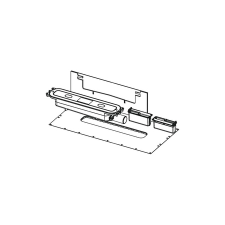 TECEdrainprofile - syfon odpływowy "niski" DN 40, odpływ boczny