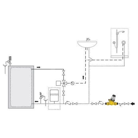 Regulator ciśnienia z wymiennym wkładem z manometrem oraz wskaźnikiem nastawy 2" praca w wysokiej temperaturze