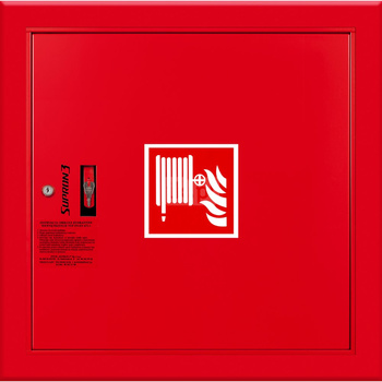 Hydrant DN 52 wnękowy ze zwijadłem, wąż 15 m, zamek patent, RAL 3000