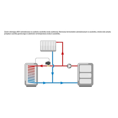 Zawór wodny AFRISO BEV 230 V AC GW 1'' x GW 1''