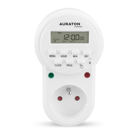 AURATON Carina - tygodniowy, wielofunkcyjny wyłącznik czasowy (typ E)