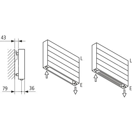 Ściana grzewcza Kermi Heizwand HHN Typ20 BH630x72x1300mm QN1335, weiß, 6bar, o. Abd, AB 12