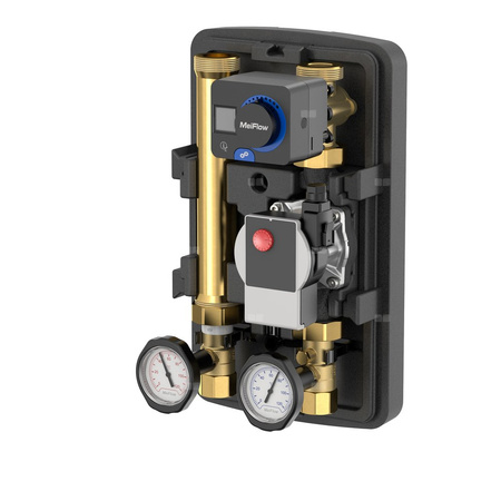 Grupa pompowa FLAMCO MEIBES GZ gazowy walcowy x GW gazowy walcowy 1 1/2 cala (40) x DN 25 Kvs5.8, z izolacją, z pompą obiegową, z zaworem trójdrożnym