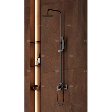 VITTO VERDELINE zestaw natryskowy z baterią BVI7UVL, gun metal