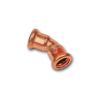 Łuk 45' SANHA Press Solar, Cu, 64 mm (zw x zw)