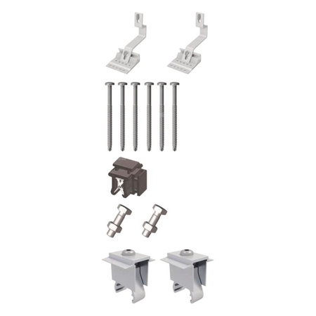 Zestaw EXT1-dach skośny, srebrny