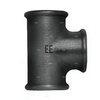 Trójnik ODLEWNIA ZAWIERCIE B1/25/130 redukcja 90' żeliwo (czarny) 4'' x 2 1/2'' x 4'' (GW gazowy walcowy x GW gazowy walcowy x GW gazowy walcowy)
