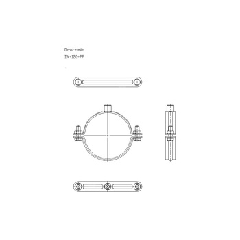 Obejma tryskaczowa DN 120 (115-124mm) DN-120-PP