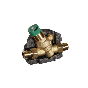 Regulator ciśnienia do ciepłej wody do temp. 80 st.C (krótko 95 st.C), ze śrubunkami 1/2”