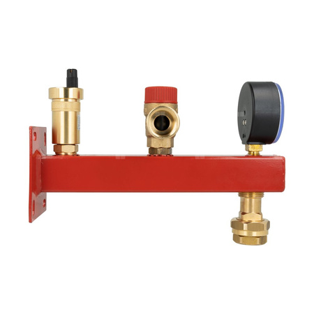 Zespół przyłączeniowy AFRISO BSS 3/4'' GW x szybkozłącze, max. 1.5 bar + wskaźnik ciśnienia