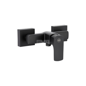 Bateria natryskowa ścienna KFA Armatura MOKAIT, kolor czarny
