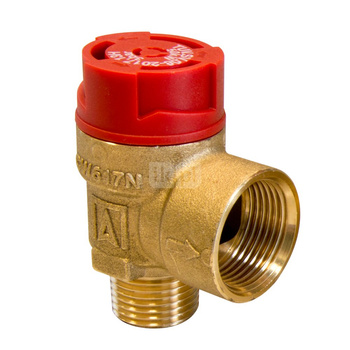 Zawór przelewowy AFRISO MS mosiądz 3 bar GZ x GW 1/2'' x 3/4''