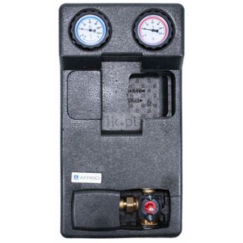 Grupa pompowa AFRISO PrimoTherm 180-2 DN 25 3-WM-SM Vario GZ x GW 1 1/2'' x 1'', z zaworem mieszającym, z izolacją, z siłownikiem arm 343 proclick