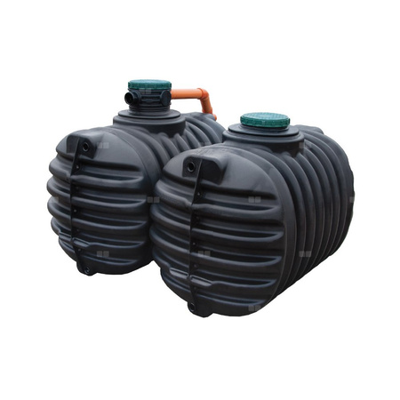 Ogród BASIC PROMO ZESTAW (COMPACT BASIC 5.600L=2X2.800L) - zestaw na wodę deszczową, podziemny zbiornik na deszczówkę , filtr wewnętrzny koszykowy, zestaw ogrodowy do magazynowania wody deszczowej , zestaw do podlewania ogrodu