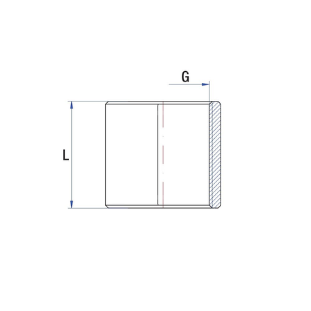 Mufa RUMET mosiądz 3/4'' (GW), 32 mm