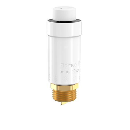 Odpowietrznik automatyczny FLAMCO MEIBES Flexvent, biały GZ mosiądz fi 1/2''