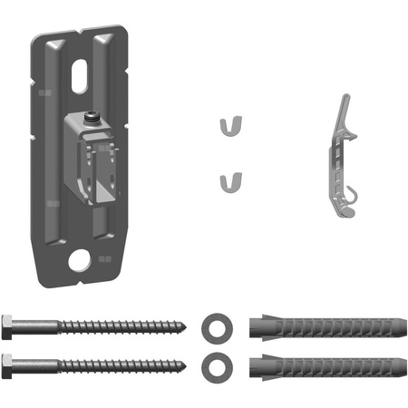 Uchwyt ścienny zmienny RAL 9016WA 60-100 mm, biały