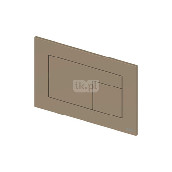 Przycisk spłukujący do stelaża (Mechaniczny) TECE velvet tworzywo, kolor beżowo - brązowy (castoro ottawa)