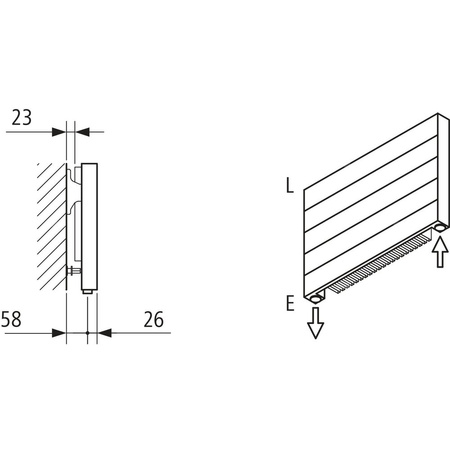 Grzejnik płytowy typ 11 KERMI HHN wym. 770 x 800 mm, kolor biały, moc 990 W