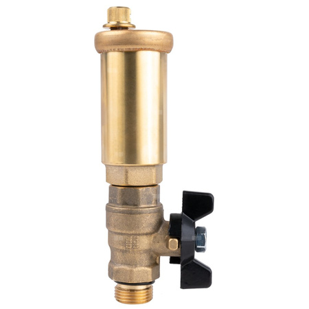 Odpowietrznik automatyczny AFRISO do instalacji solarnych z zaworem kulowym GZ mosiądz fi 3/8''