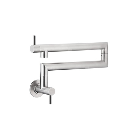 Bateria DUERO POT FILLER, kuchenna, ścienna, przegubowa, INOX