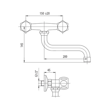 CLASS Bateria kuchenna ścienna