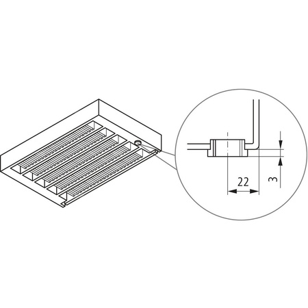Konwektor Kermi V-Konvektor Typ21 BH210x72x1200mm QN829, weiß, 6 bar, m. Abd., Vent. re