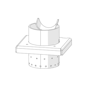 Kołnierz palnika żaroodporny PELLUX Slim 12