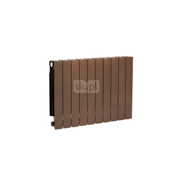 Grzejnik żeberkowy KFA Armatura ADR500/10 aluminium, podłączenie boczne 570 x 805 mm, kolor miedziany