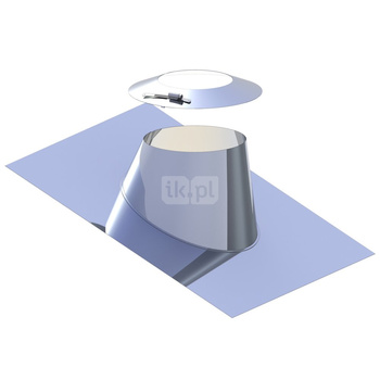 Przejście dachowe 16-25 st. aluminiowe z kołnierzem fi80mm