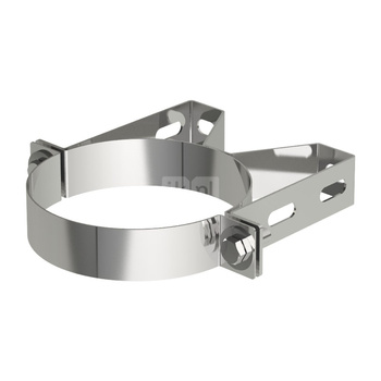 Uchwyt MK ŻARY PK WHT S50 stal nierdzewna fi 110/160 mm (mocowanie - Obejma do ściany)