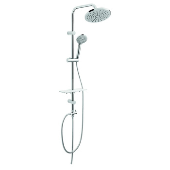 RONDO LUX zestaw natryskowy z deszczownią, chrom