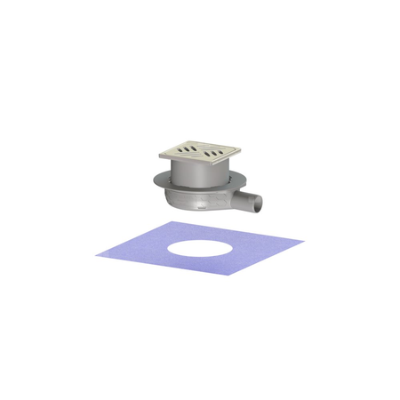 Wpust Ultraflat 79 DN 40 z nasadką z rusztem szczelinowym