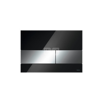 Przycisk spłukujący do stelaża (Mechaniczny) TECE square szkło, kolor czarny / chrom połysk